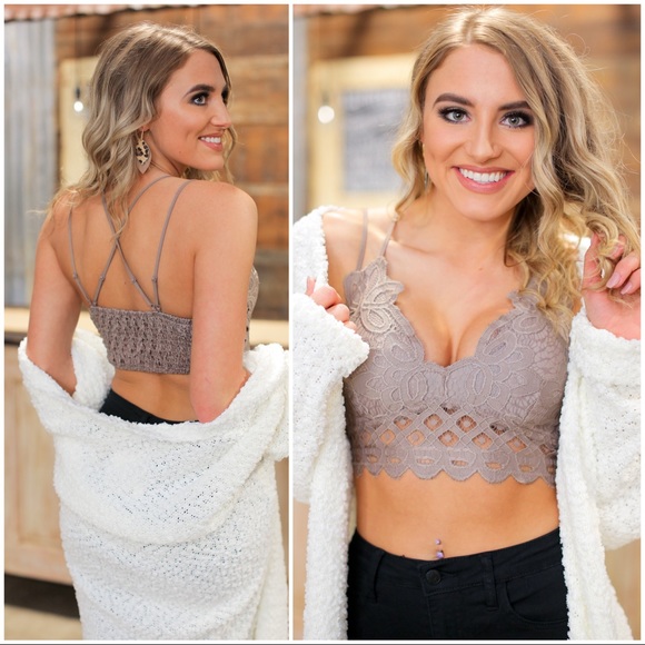 ✨RESTOCKED ✨ WALK THIS WAY BRALETTE-DARK TAUPE - Picture 4 of 4